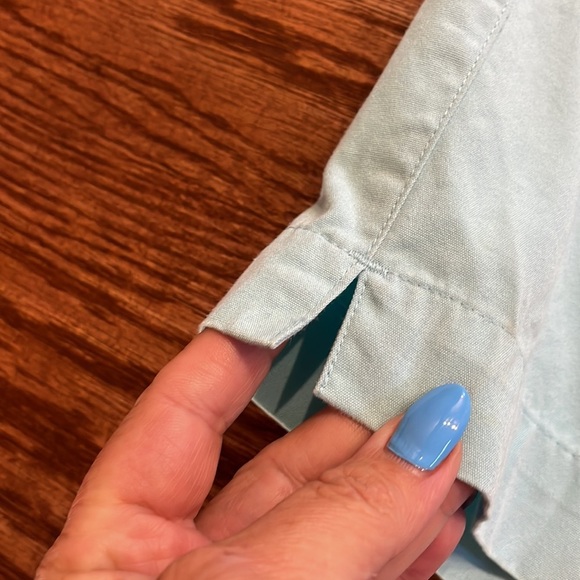 Liz Claiborne sport women’s cotton aqua shorts / adjustable front belt size 12 - Picture 6 of 8